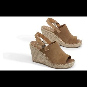 Toms Shoes - TOMS Toffee Suede Women's Monica Wedges Toms Shoes - TOMS Toffee Suede Women's Monica Wedges